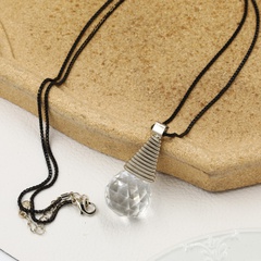 crytal ball magic Simple fashion classic sweater chain copper necklace