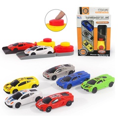 Catapult car set racing car competitive toy