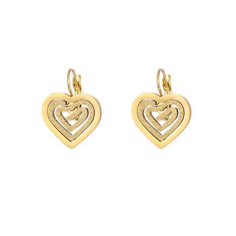 hollow heart titanium steel geometric earrings wholesale's discount tags