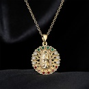 neue religise Schmuck goldene Jungfrau Maria Halskette Zirkon Halskette weiblich Grohandelpicture10