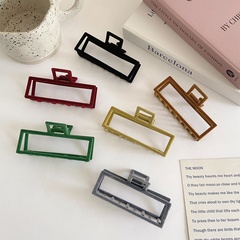 Autumn and winter new flocking geometric square hairpin wholesale