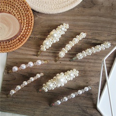 European and American simple pearl flower personality hairpin wholesale