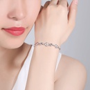 Korean cherry blossom pink crystal bracelet female simple cherry blossom petal zircon braceletpicture10