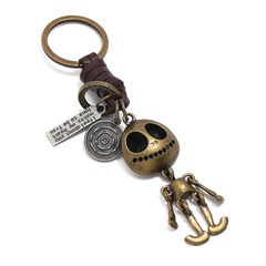 retro jewelry Halloween skull skeleton pendant keychain