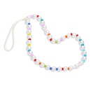 pearl DIY mobile phone chain color beaded mobile phone lanyard wholesalepicture8