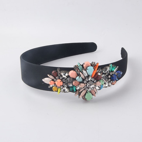 Neue Mode-Persönlichkeit diamantbesetztes geometrisches Blumenstirnband's discount tags