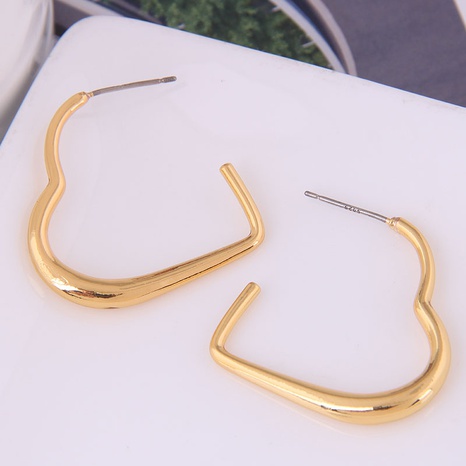 Korean Fashion Concise Heart Stud Earrings NHSC555299's discount tags