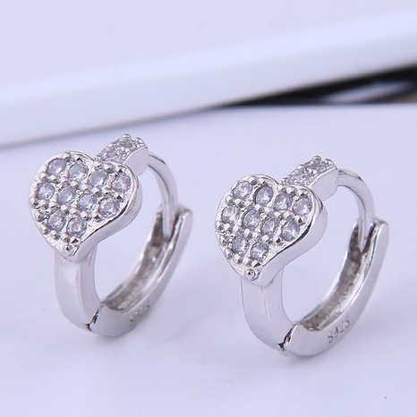 Korean fashion simple heart personality ear buckle earrings NHSC555298's discount tags