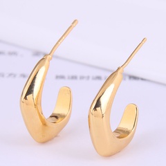Korean fashion simple geometric polygonal earrings