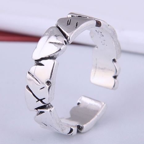 Korean fashion simple irregular carved open ring NHSC555018's discount tags