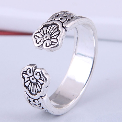 Korean Fashion Embossed Pattern Simple Open Ring NHSC555015's discount tags