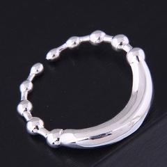 Korean Fashion Beaded Splicing Simple Copper Open Ring NHSC555013