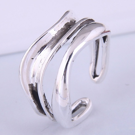 Korean Fashion Simple Retro Multi-layer Copper Open Ring NHSC555012's discount tags
