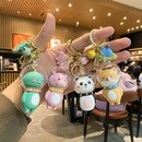 Acrylic Keychain Pendant Small Gift Cartoon Silicone Doll Cute Bag Ornament Car Key Chain Wholesalepicture7
