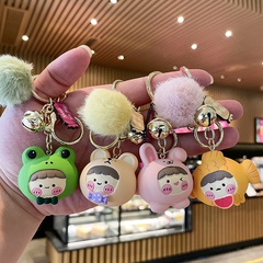 Resin doll keychain cute bag pendant cartoon key pendant creative car key chain wholesale