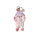 Car keychain creative key pendant cartoon plush doll school bag ornament cute giftpicture10