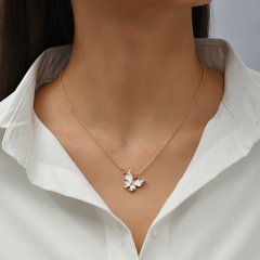 Mode Opal Schmetterling Halskette Großhandel Schmuck