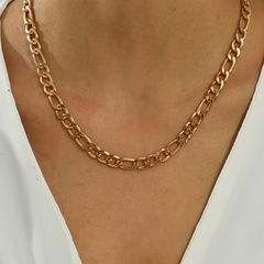 punk style geometric chain necklace wholesale jewelry