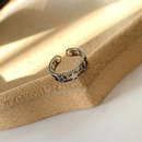 Korean style fashion retro star hollow open ring simple fivepointed star copper ringpicture10