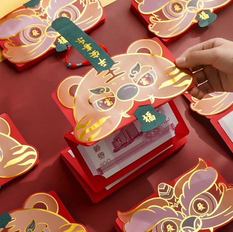 Creative Folding New Year Red Packets New 10 Card Slots Red Packets's discount tags