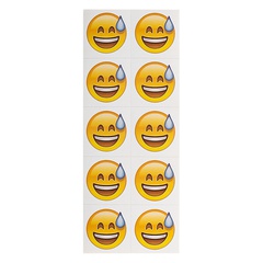 sweat emoticon stickers funny computer mobile phone 10 pcs cartoon small patterns