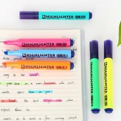 Bolígrafo triangular creativo resaltador resaltador sólido marcador de clave de color de estudiante