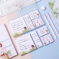 Fashion Boxed Sticky Notes Office Memo Set Cartoon Sticky Notes