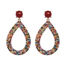 new European and American geometric earrings dropshaped full diamond earringspicture8