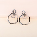 retro geometric octagonal diamond earrings exaggerated European earrings wholesalepicture9