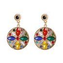 new geometric alloy diamond jewelry European and American style ladies earringspicture4
