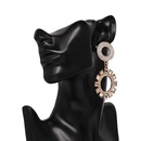 new alloy diamond earrings gearshaped earrings personalized female jewelry earrings NHJJ554823picture6