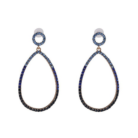 new earrings wholesale European and American glass diamond alloy earrings  NHJJ554814's discount tags