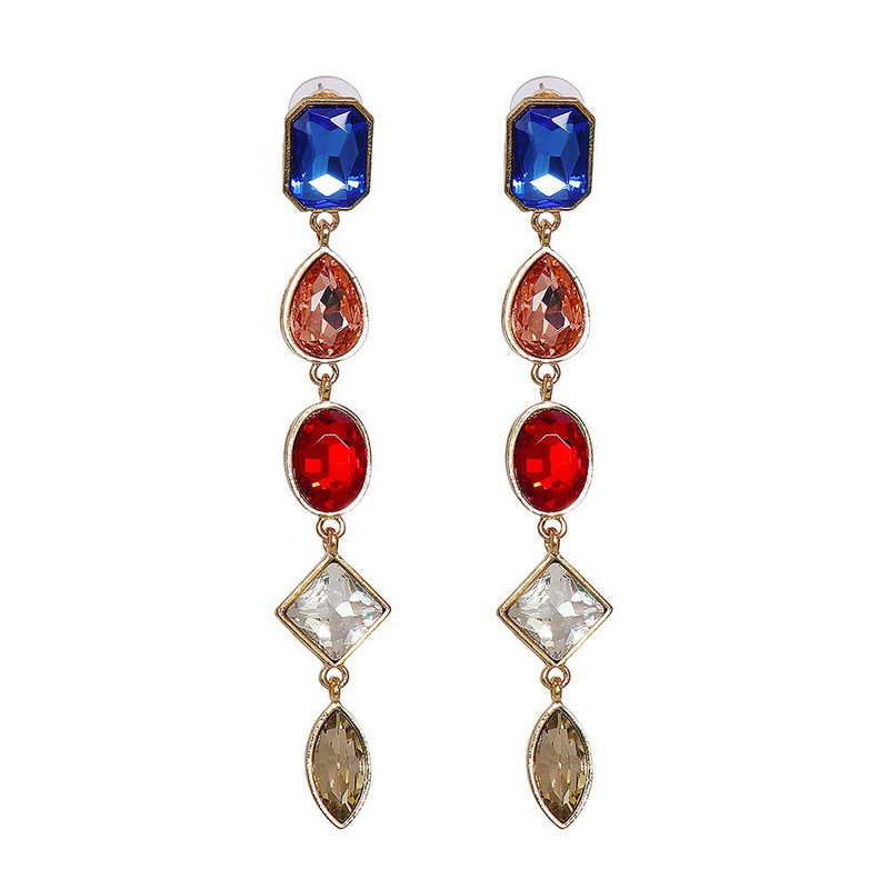 fashion alloy diamond earrings accessories European style fashion long earrings