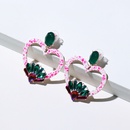 European and American earrings retro heart diamond earrings jewelry wholesalepicture25