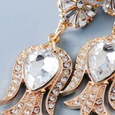 new European and American retro color diamond alloy flower earringspicture18