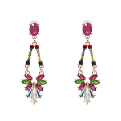 vintage palace color diamond earrings women's earrings wholesale