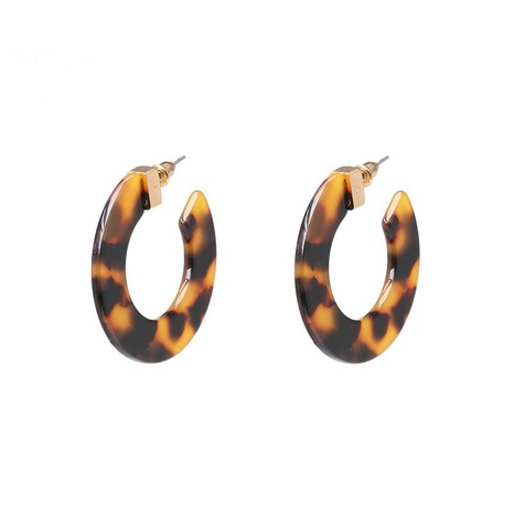 Nouvelles boucles d'oreilles en acétate coréennes en forme de C Boucles d'oreilles en résine acrylique en gros's discount tags