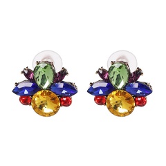 new alloy diamond-studded cute Korean female earrings wholesale jewelry