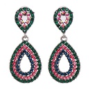 new geometric dropshaped full diamond earrings color earrings female wholesalepicture11