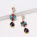 fashion colored diamond earrings flower drop earrings personality earrings wholesalepicture18