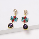 fashion colored diamond earrings flower drop earrings personality earrings wholesalepicture17
