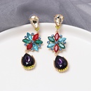 fashion colored diamond earrings flower drop earrings personality earrings wholesalepicture16
