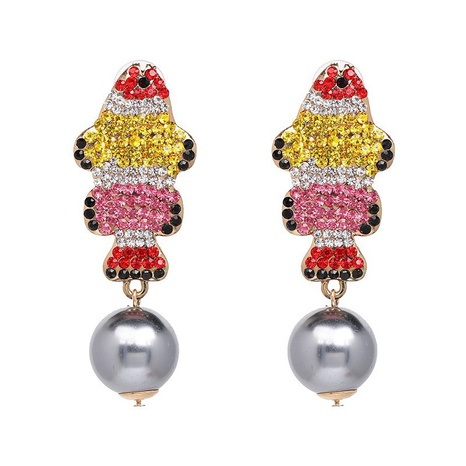 retro full diamond earrings wholesale glass diamond pearl female earrings's discount tags