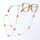 Korean simple rice beads sunflower mask chain lanyard glasses chain transparent bead chain mask ropepicture13