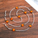 Korean simple rice beads sunflower mask chain lanyard glasses chain transparent bead chain mask ropepicture14