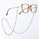 simple ethnic style color rice bead mask chain hanging neck glasses chain small beads antilost mask ropepicture14