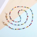 simple ethnic style color rice bead mask chain hanging neck glasses chain small beads antilost mask ropepicture16