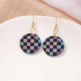new earrings fashion pattern acrylic earrings trend letter earrings femalepicture9