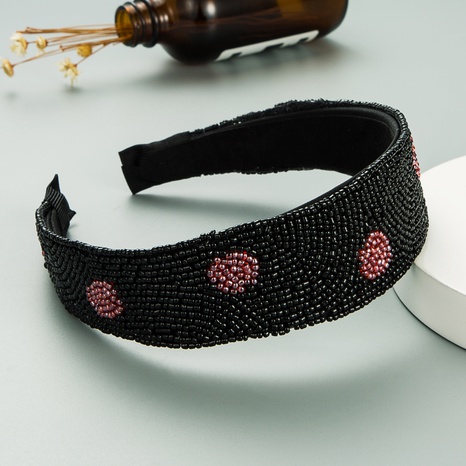 Retro-Barock-Reisperlen-Stirnband mit breiter Krempe, handbesetzt, wellenförmig,'s discount tags