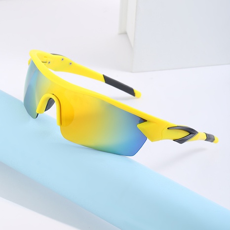 bunte Fahrradfahren Herrenmode winddicht einteilige Sonnenbrille Damen Sonnenbrillen's discount tags
